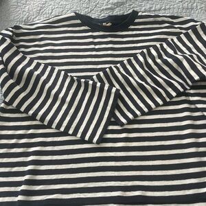 Madewell crewneck long sleeve striped top